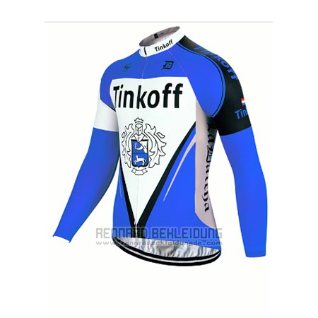 2017 Fahrradbekleidung Tinkoff Blau Trikot Langarm und Tragerhose